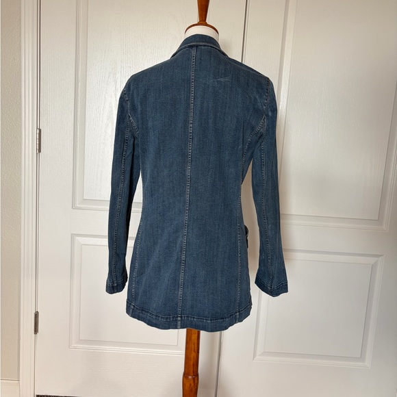 Lafayette 148 NY Denim Two-Button Blazer - Picture 3 of 6